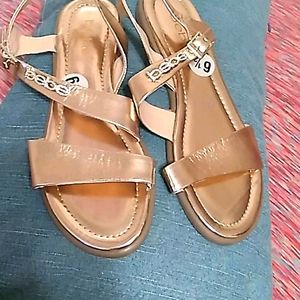 Bebe rose gold sandals Brand New